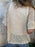 Full Size One Button Openwork Cardigan Plus Size - Byyde