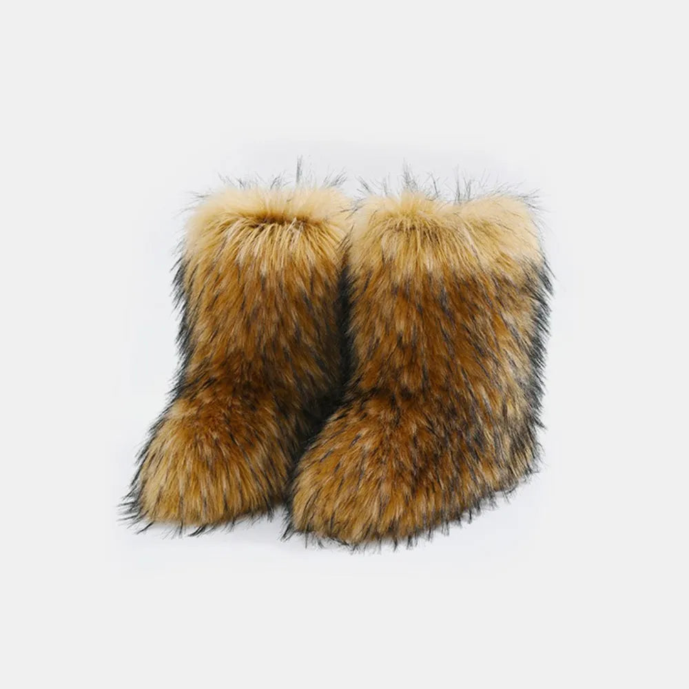 Thermal Fuzzy Platform Boots - Byyde