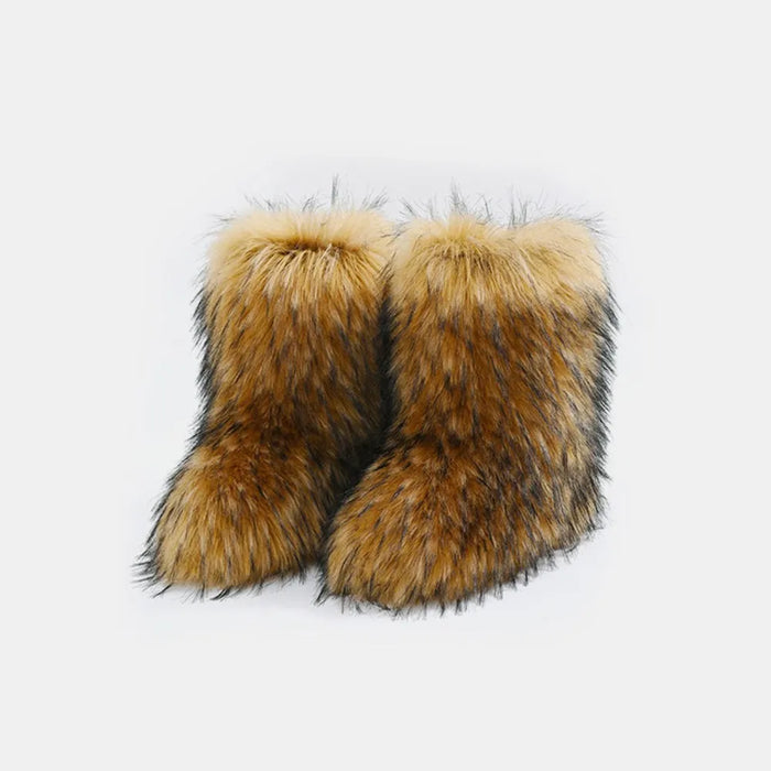 Thermal Fuzzy Platform Boots - Byyde