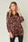 Double Take Full Size Printed Button Up Long Sleeve Shirt - Byyde