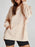 Slit Drawstring Waffle Knit Hoodie - Byyde