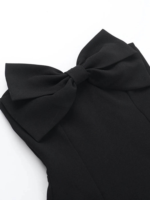 Bow Tube A-Line Mini Dress - Byyde