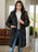 Long Sleeve Longline Hooded Winter Coat with Pockets - Byyde