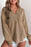 Button Detail Long Sleeve Hoodie - Byyde