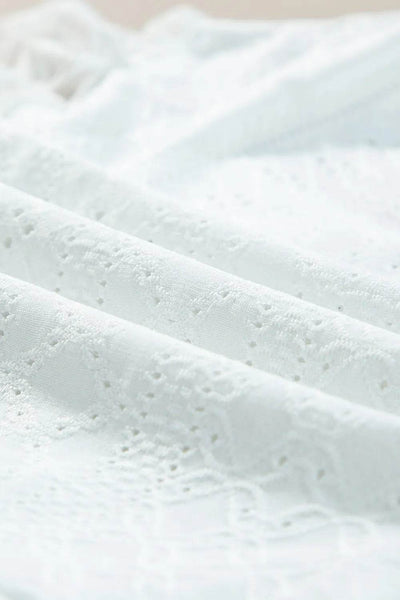 Eyelet Lace Long Sleeve Bodysuit - Byyde