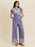 Printed V-Neck Wide Leg Jumpsuit - Byyde