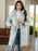 Long Sleeve Longline Hooded Winter Coat with Pockets - Byyde
