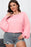 Plus Size Lantern Sleeve Dropped Shoulder Blouse - Byyde