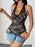 Lace Halter Neck Bodysuit - Byyde