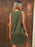 Decor Button Mini Tank Dress with Pockets - Byyde