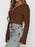 Ribbed Zip-Up Cropped Cardigan - Byyde