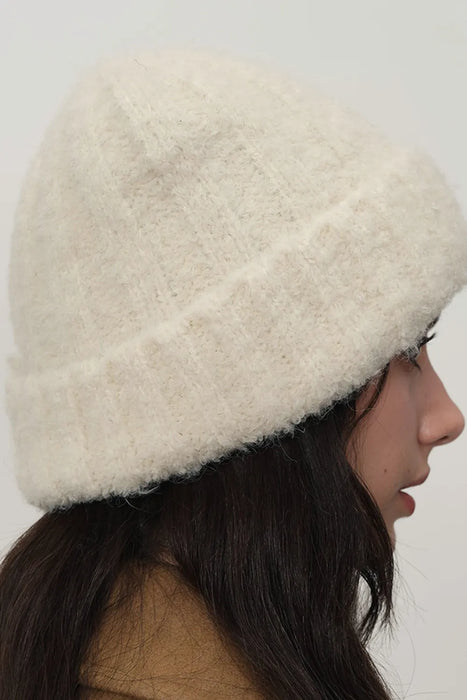 Solid Color Thermal Knit Hat - Byyde