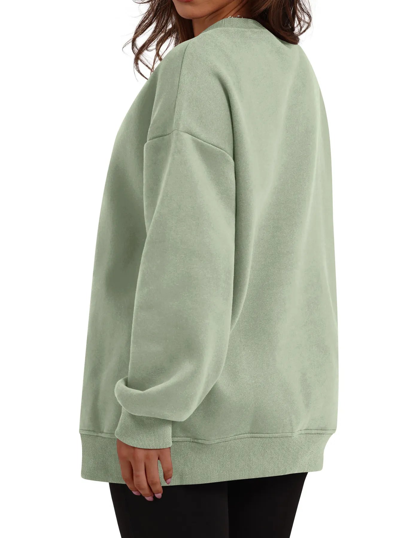 Oversized Long Sleeve Crewneck Sweatshirt - Byyde