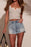 Raw Hem Denim Shorts - Byyde