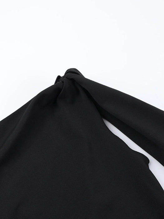 Asymmetrical Tied Sleeveless Maxi Dress - Byyde