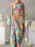 Printed One Shoulder Asymmetrical Maxi Dress - Byyde