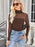 Lovelet Mock Neck Long Sleeve Top - Byyde