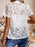 Lapel Collar Lace Blazer - Byyde