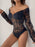 Off-Shoulder Lace Bodysuit - Byyde