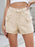 High Waist Cargo Denim Shorts - Byyde