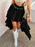 Devine High-Low Ruched Layered Skirt - Byyde