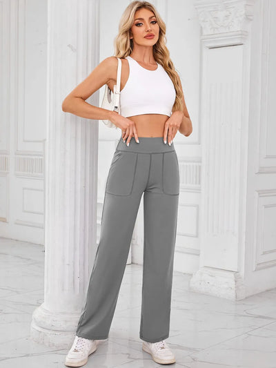 Lovelet High Waist Active Pants with Pockets - Byyde