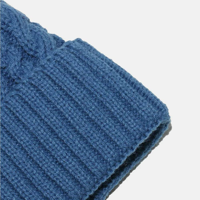 Cable Knit Winter Hat with Pompom - Byyde