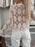 Lace V-Neck Button-Up Cardigan - Byyde