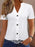 Textured Notched Short Sleeve Blouse - Byyde
