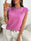 Round Neck Cap Sleeve Knit Top - Byyde