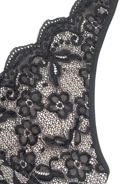 Lace Halter Neck Bodysuit - Byyde