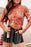 Printed Mock Neck Long Sleeve Bodysuit - Byyde