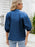 Denim Bow Tie Puff Sleeve Top - Byyde