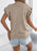 Openwork Round Neck Cap Sleeve Knit Top - Byyde