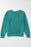 Notched Drop Shoulder Long Sleeve Sweatshirt - Byyde