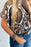 Printed Round Neck Short Sleeve T-Shirt - Byyde