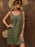 Decor Button Mini Tank Dress with Pockets - Byyde