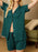 Button Up Short Sleeve Top and Shorts Lounge Set - Byyde