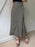 Asymmetric Wrap Midi Skirt with Fluted Hem - Byyde