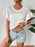 Ruffled Openwork Round Neck Knit Top - Byyde