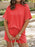Full Size Ribbed Short Sleeve Top and Shorts Two-Piece Set Plus Size - Byyde