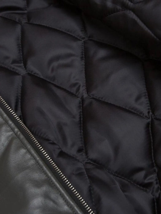 Men's Faux Fur Hooded Contrast Bomber Jacket - Byyde