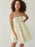 Strapless Floral Print Summer Dress - Byyde