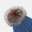 Cable Knit Winter Hat with Pompom - Byyde