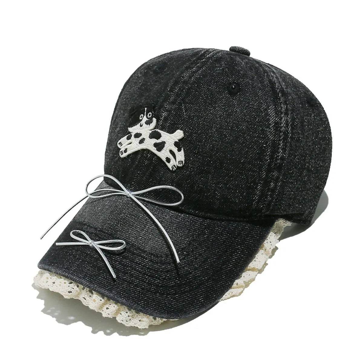Dog Bow Adjustable Baseball Cap - Byyde
