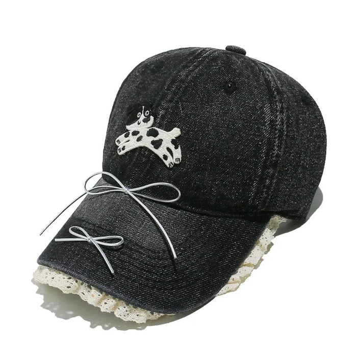 Dog Bow Adjustable Baseball Cap - Byyde