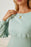 Boat Neck Lantern Sleeve Blouse - Byyde