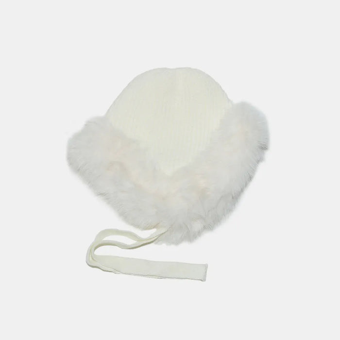 Thermal Tied Fuzzy Winter Hat - Byyde