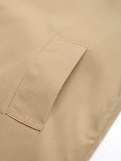 Color Block Button-Up Casual Jacket - Byyde