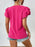 Round Neck Ruffle Sleeve T-Shirt - Byyde